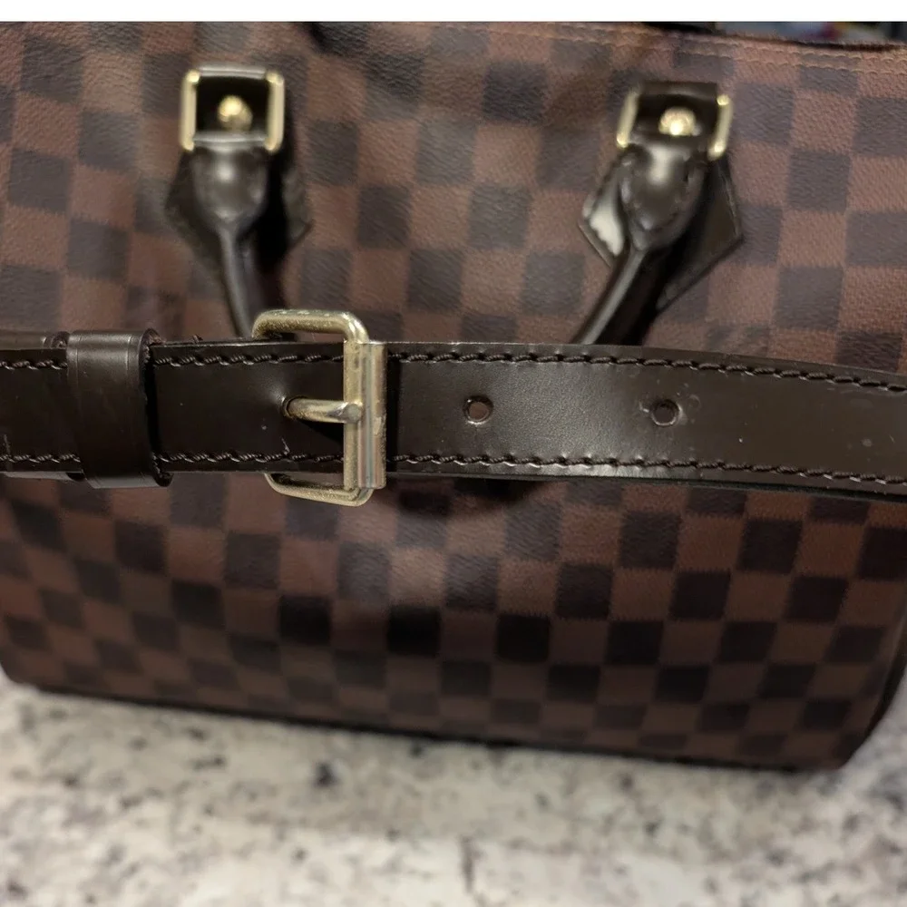 Louis Vuitton Speedy Bandouliere 30 Women Brown Damier Ebene Bag